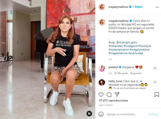 Magaly Medina compartió un mensaje acerca de su separación con Alfredo Zambrano. Foto: captura Magaly Medina Instagram