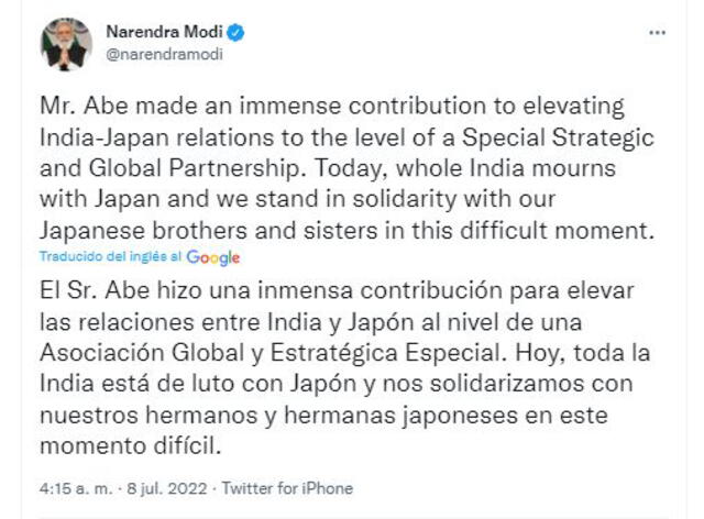 Foto: Twitter / Narendra Modi