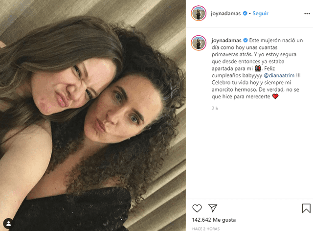 Joy Huerta le dedica romántico mensaje a Diana Atri por su cumpleaños.