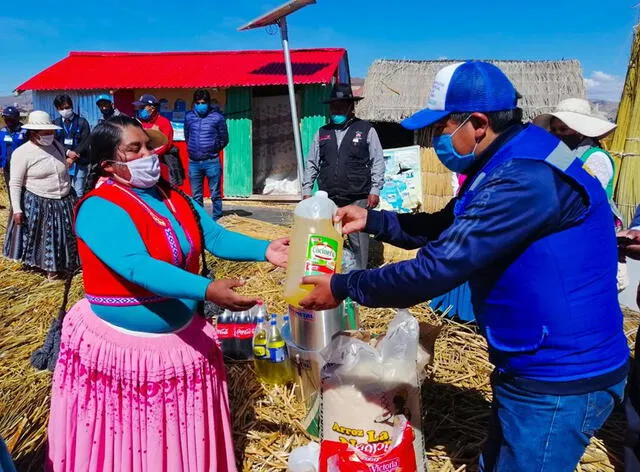 Municipalidad de Puno donó alimentos y utensilos de cocina.