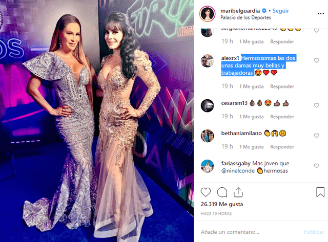 Ninel Conde y Maribel Guardia impactan a sus seguidores en Instagram.