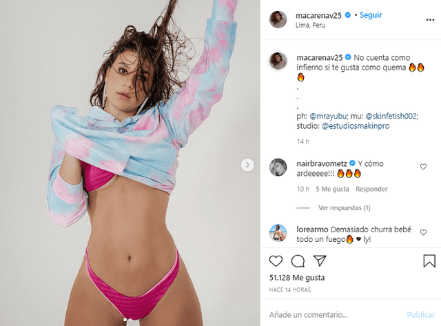 Macarena Vélez deja mensaje tras beso entre Said Palao y Macarena Vélez. Foto: Instagram.