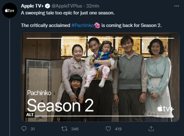 Pachinko, segunda temporada, Lee Min Ho, Apple TV