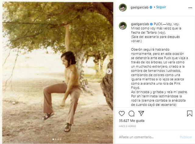 Gael García Bernal se despide de su padre con conmovedora carta