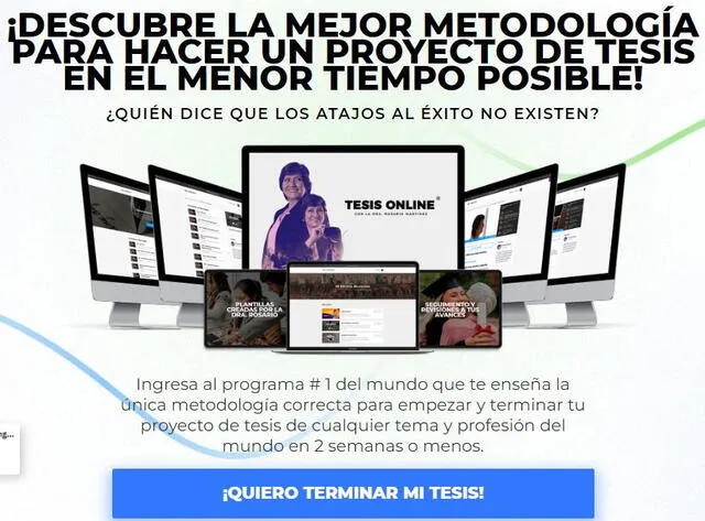  Página web de Tesis de la Dra. Rosario Martínez. Foto: captura de pantalla/ Tesis online   
