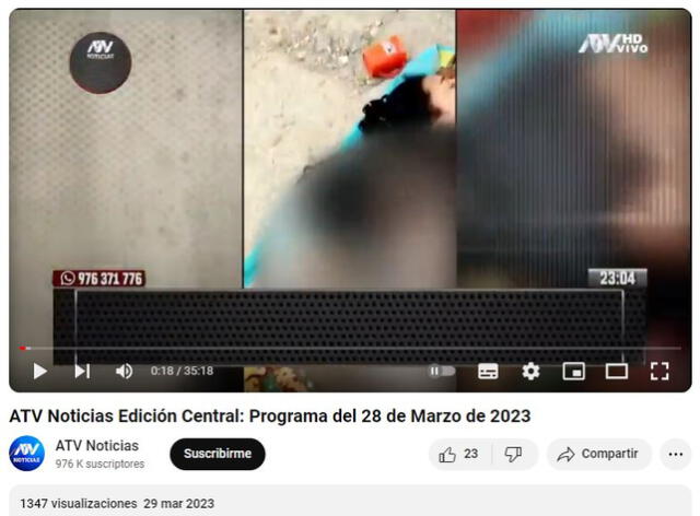  El caso de Brayan Ale Gamarra fue difundido en 2023 . Foto: captura en YouTube / ATV Noticias.&nbsp;<br><br>    