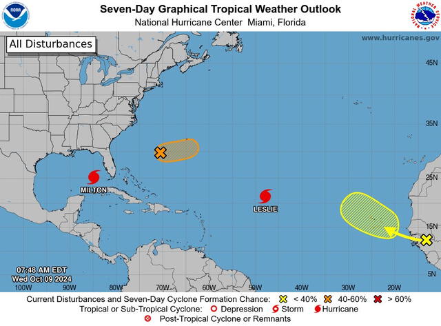 Reporte de tormentas tropicales en el Atlántico durante la temporada de huracanes en Estados Unidos. Foto: NCWeatherNow Reporte de tormentas tropicales en el Atlántico durante la temporada de huracanes en Estados Unidos. Foto: NCWeatherNow