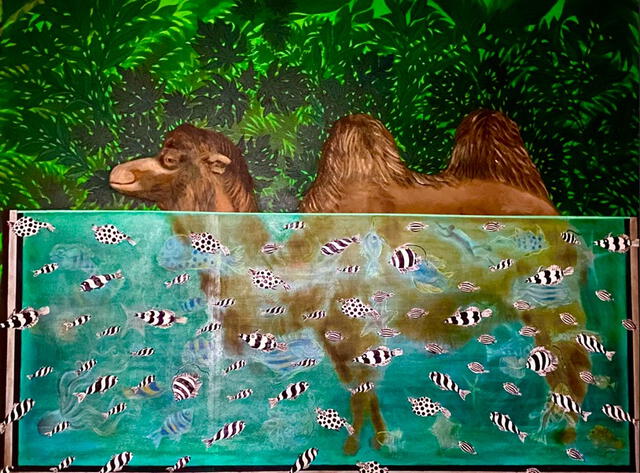  "Camello en acuario". Imagen: Difusión.    