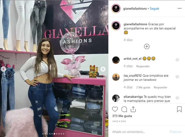 Gianella Ydoña emprende negocio tras dar un paso al costado en la denuncia contra Josimar.(Foto: Instagram)