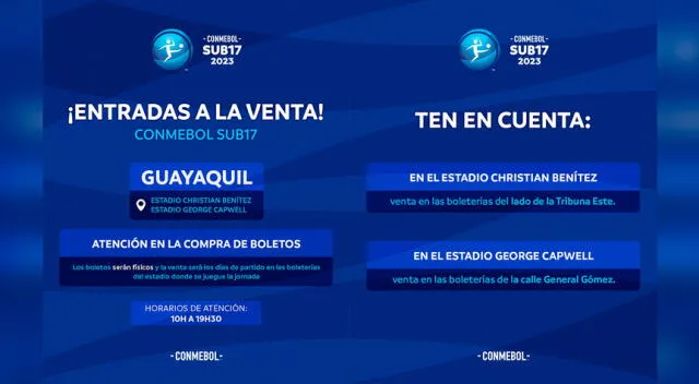 Venta de entradas para el Sudamericano sub-17. Foto: Conmebol 