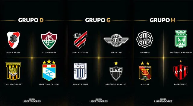  Grupos de Alianza Lima, Sporting Cristal y Melgar. Foto: Conmebol Libertadores   