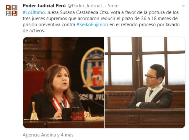 Tuit Poder Judicial.