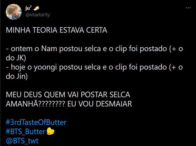 Tercera teoría de los videos conceptuales de "Butter" de BTS. Foto: captura TWitter