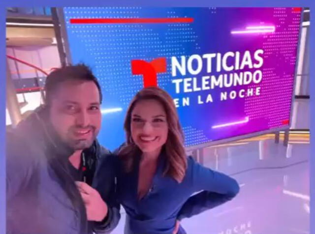 Gino Barbieri trabajando en Telemundo.