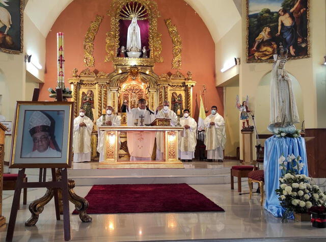 La conmemoración fue en la iglesia Nuestra Señora de Fátima. Foto: La República