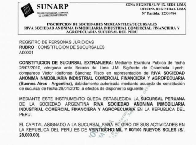 Registros de las principales constructoras bajo investigación por parte de la Contraloría General de la República. Registros de las principales constructoras bajo investigación por parte de la Contraloría General de la República.