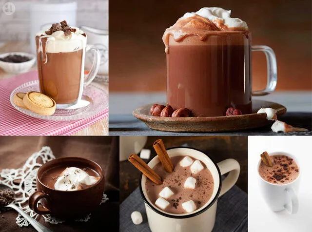 chocolate caliente en navidad