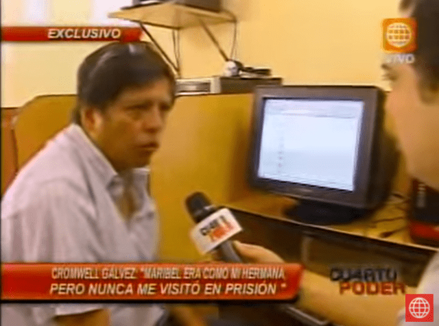 Cromwell Gálvez reveló la relación que mantuvo con Maribel Velarde. Foto: captura YouTube.