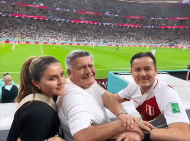 César Acuña y Richard Acuña disfrutan los partidos del Mundial Qatar 2022