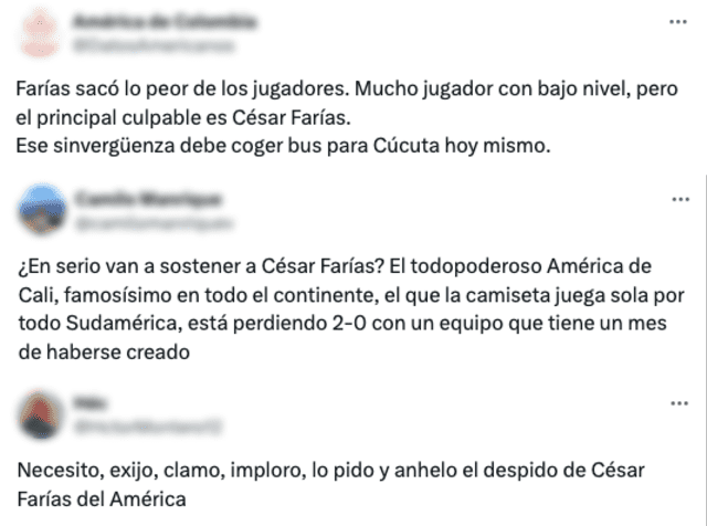 Comentarios sobre César Farías. Foto: captura de X   