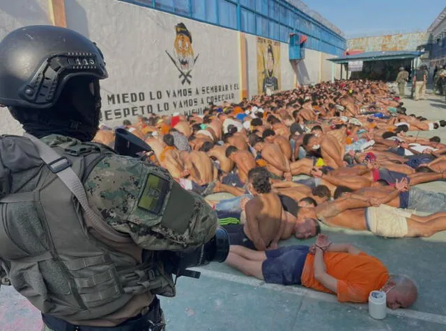 Las Fuerzas Armadas de Ecuador tomaron el control de la Penitenciaría del litoral en Guayaquil. Foto: Ecuavisa  