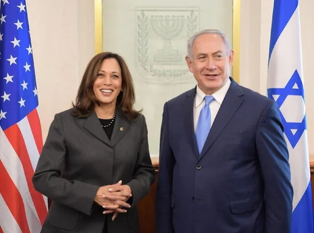  Kamala Harris no asistirá a la lectura del discurso que dará Benjamin Netanyahu ante el congreso estadounidense. Foto: AFP  