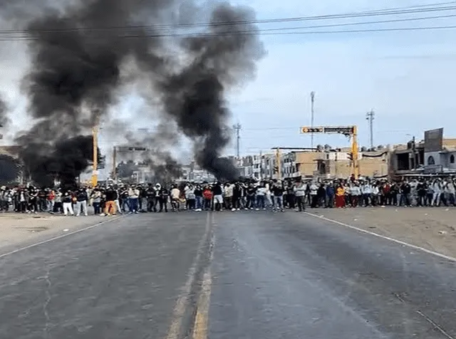 Protestas registradas en Virú, La Libertad. Foto: Gobierno de La Libertad   