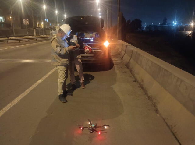 La OEFA realizando una inspección en el río Rímac. Foto: X La OEFA realizando una inspección en el río Rímac. Foto: X