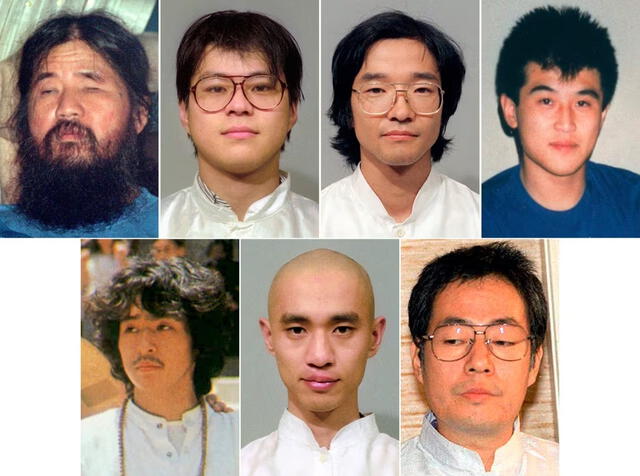  Esta es la lista de algunos de los miembros que fueron ejecutados junto a Shoko Asahara. Foto: Kyodo News.