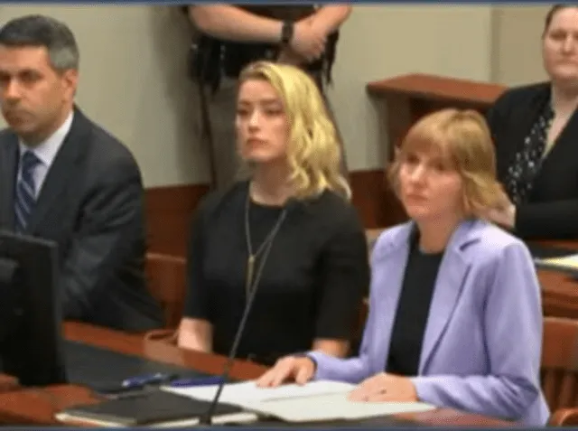 Amber Heard presente en la lectura de la sentencia en su juicio contra Johnny Depp