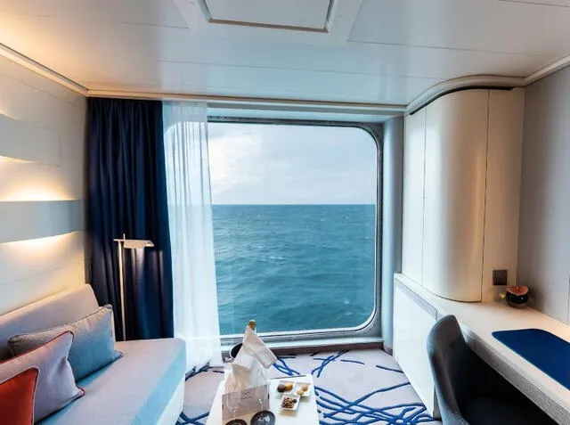 Panoramic Cabin en el Hanseatic Spirit. Foto: Hapag Lloy Cruises   