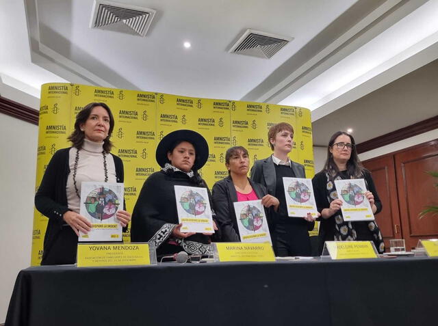 Presentación del informe ¿Quién disparó la orden? Responsabilidad de la cadena de mando por muertes y lesiones en protestas en Perú. Foto: URPI-Rosa Quincho.   