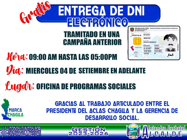  Municipalidad Distrital de Chaglla   