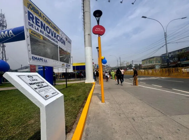 La nueva av. Lurigancho agilizará el traslado hacia el Mall Aventura San Juan de Lurigancho. Foto: Marcia Chahua/La República  