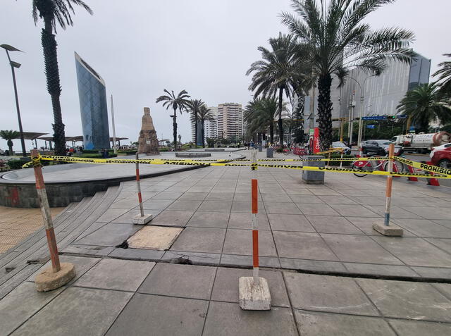 Grietas encontradas en la zona tras los recientes sismos. Foto: Rosa Quincho   