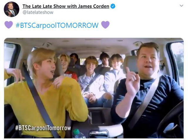 BTS en Carpool Karaoke