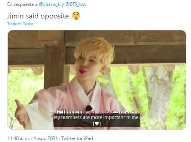 Fans reaccionan a la respuesta de BTS sobre su amistad. Foto: Twitter