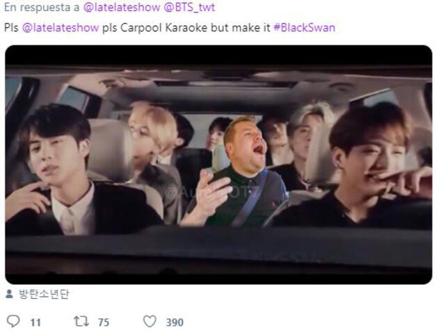 ARMY ha mostrado sus deseos de que BTS participe en "Carpool Karaoke".
