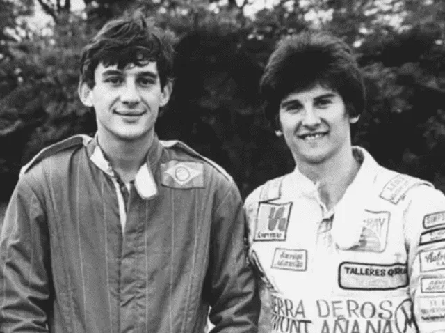 Ayrton Senna y Enrique Mansilla