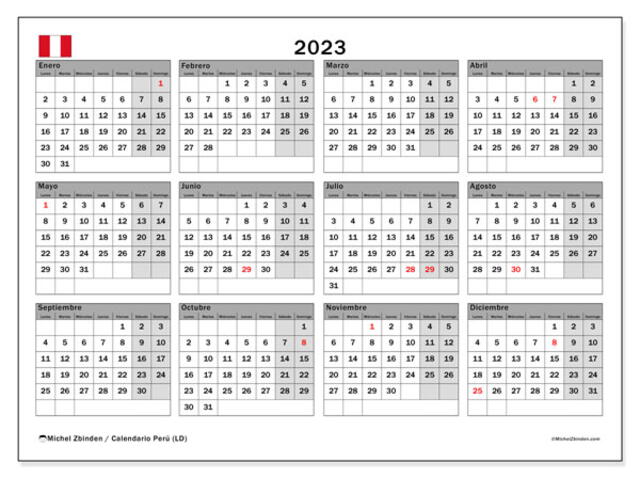 Calendario 2023. Foto: Michel Zbiden 