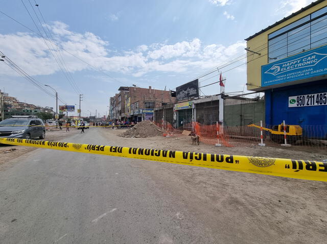  Lugar del asesinato en la avenida Tupac Amaru. Foto: Fiorella Alvarado-LR   