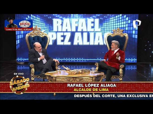 Rafael López Aliaga en 'Sábado con Andrés'. Foto: captura   