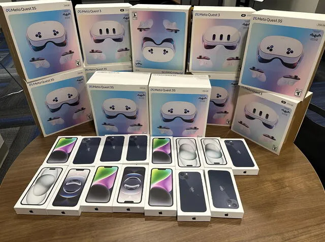  Objetos electrónicos robados en distintos Walmart de EE.UU. Fuente: Departamento de Policía de Oxford.   