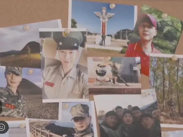 Fotografías del servicio militar de Minho (SHINee). Foto: captura VLive Fotografías del servicio militar de Minho (SHINee). Foto: captura VLive