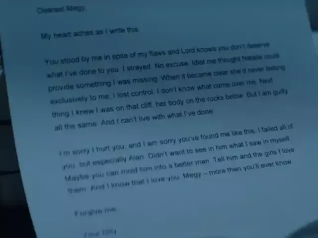 La carta de Gil en You, temporada 3. Foto: Netflix