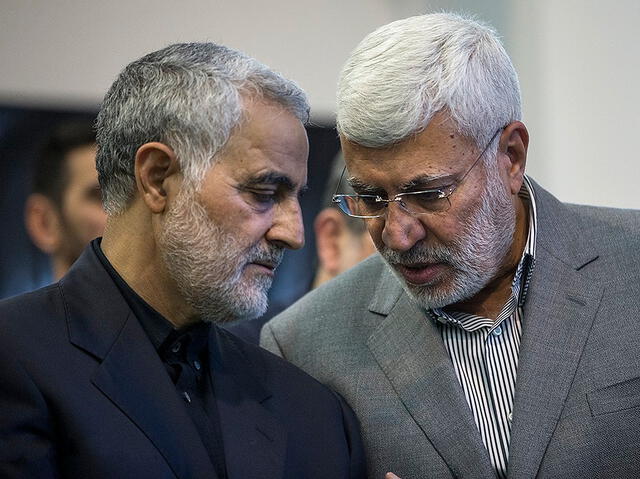 Qassem Soleimani junto a Abu Mahdi al-Muhandis.