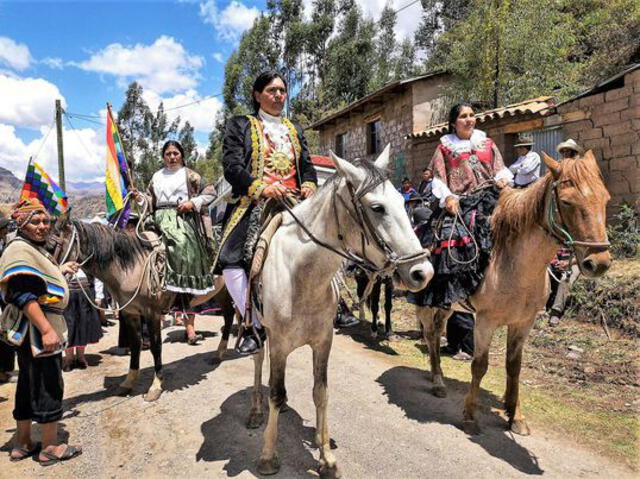 Túpac Amaru, Micaela Bastidas y Tomasa Titto Condemayta. Foto: Rumi Cevallos.