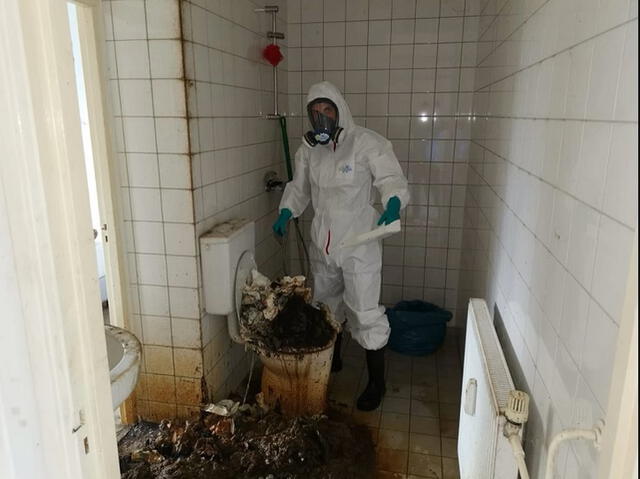 En una ocasión Tugrul tuvo que limpiar literalmente 150 kilos de heces. Foto: Vice