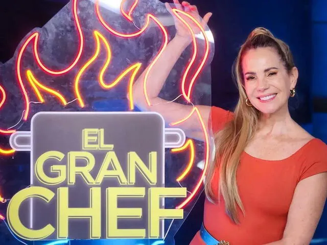  Karina Calmet fue presentada como una de las concursantes en la conferencia de prensa del nuevo programa de Latina TV. Foto: Instagram/El Gran Chef -FCO   