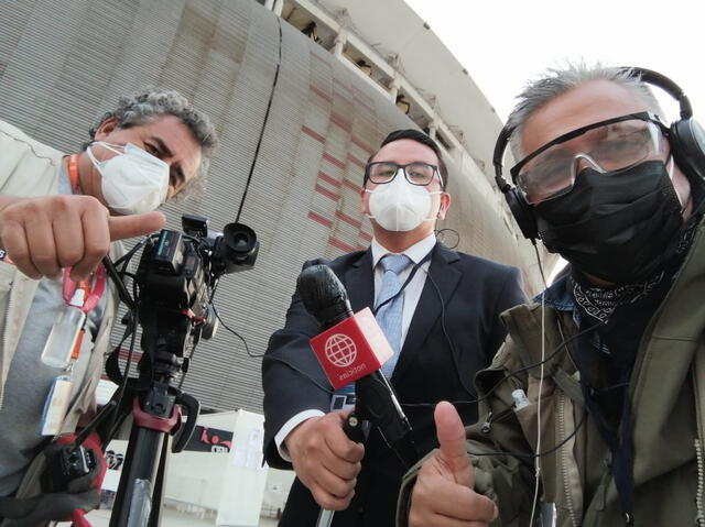  José Luis Pacheco disfruta su trabajo como reportero de América TV. Foto: @JoseLuisPacheco/Facebook<br><br>    